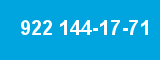 922 144-17-71 922 144-17-71